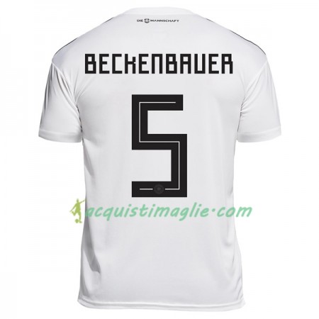 Divisa di Calcio Germania Beckenbauer 5 Prima Mondiali 2018